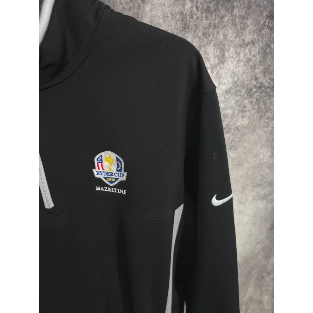 Nike Golf Ryder Cup 2016 Hazeltine‎ Jacket Mens Large Black 1/4 Zip Pullover